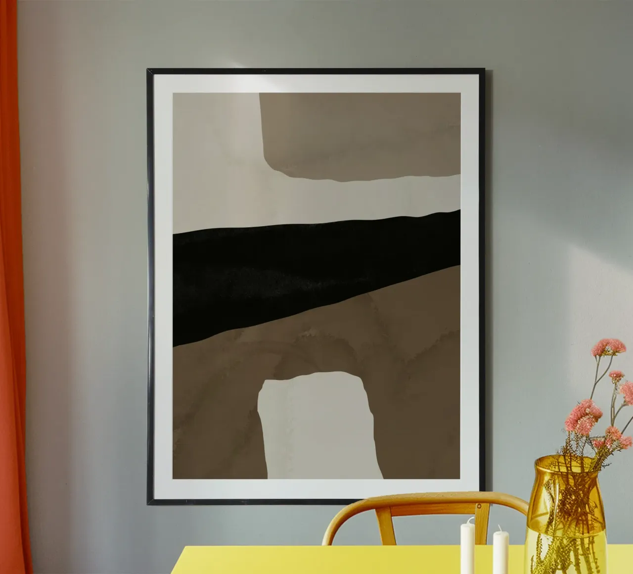 Ispo minimal neutral abstract 03 carta hahnemühle da Little Dean