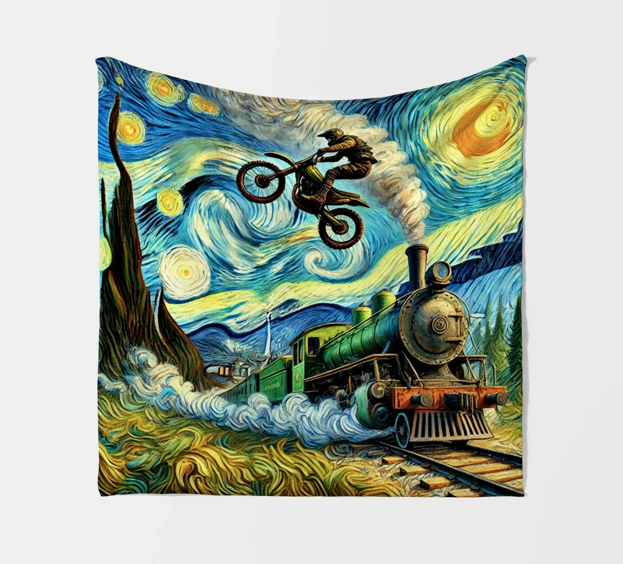 Retro Steampunk coperta in pile da Vintage Van Gogh