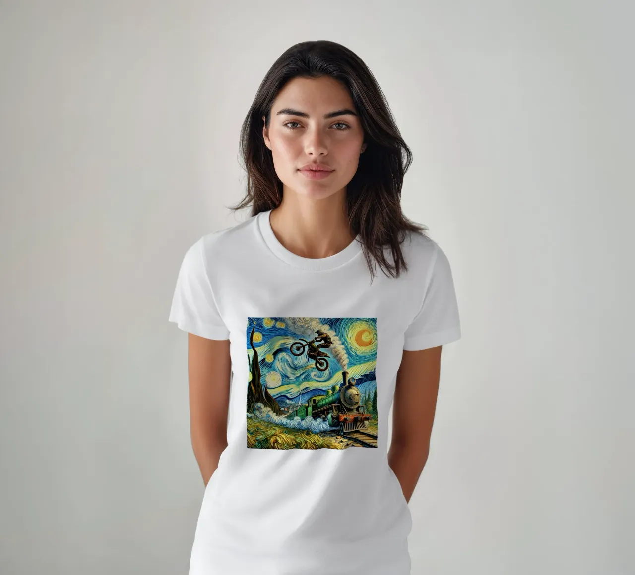 Retro Steampunk t-shirt da Vintage Van Gogh