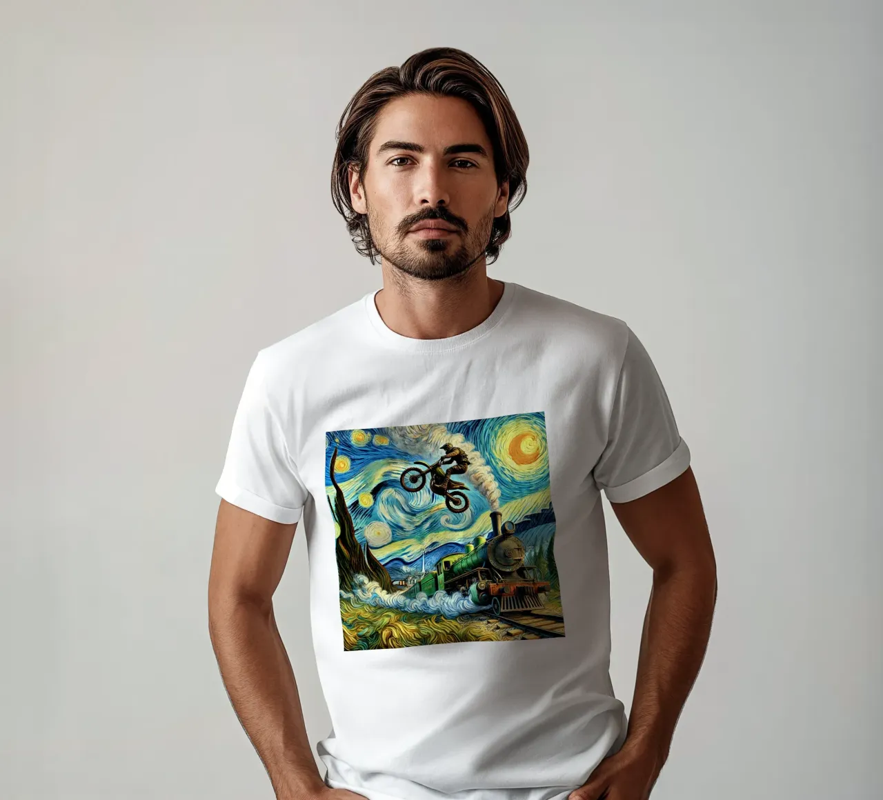 Retro Steampunk t-shirt da Vintage Van Gogh