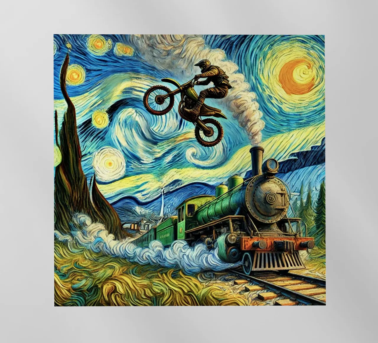 Retro Steampunk pellicola backlit da Vintage Van Gogh