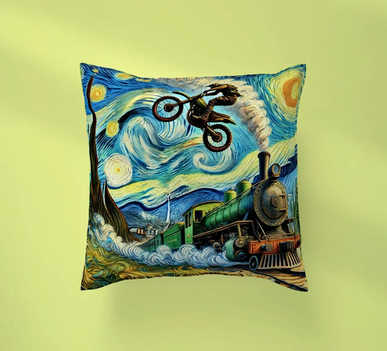 Retro Steampunk cuscino da Vintage Van Gogh