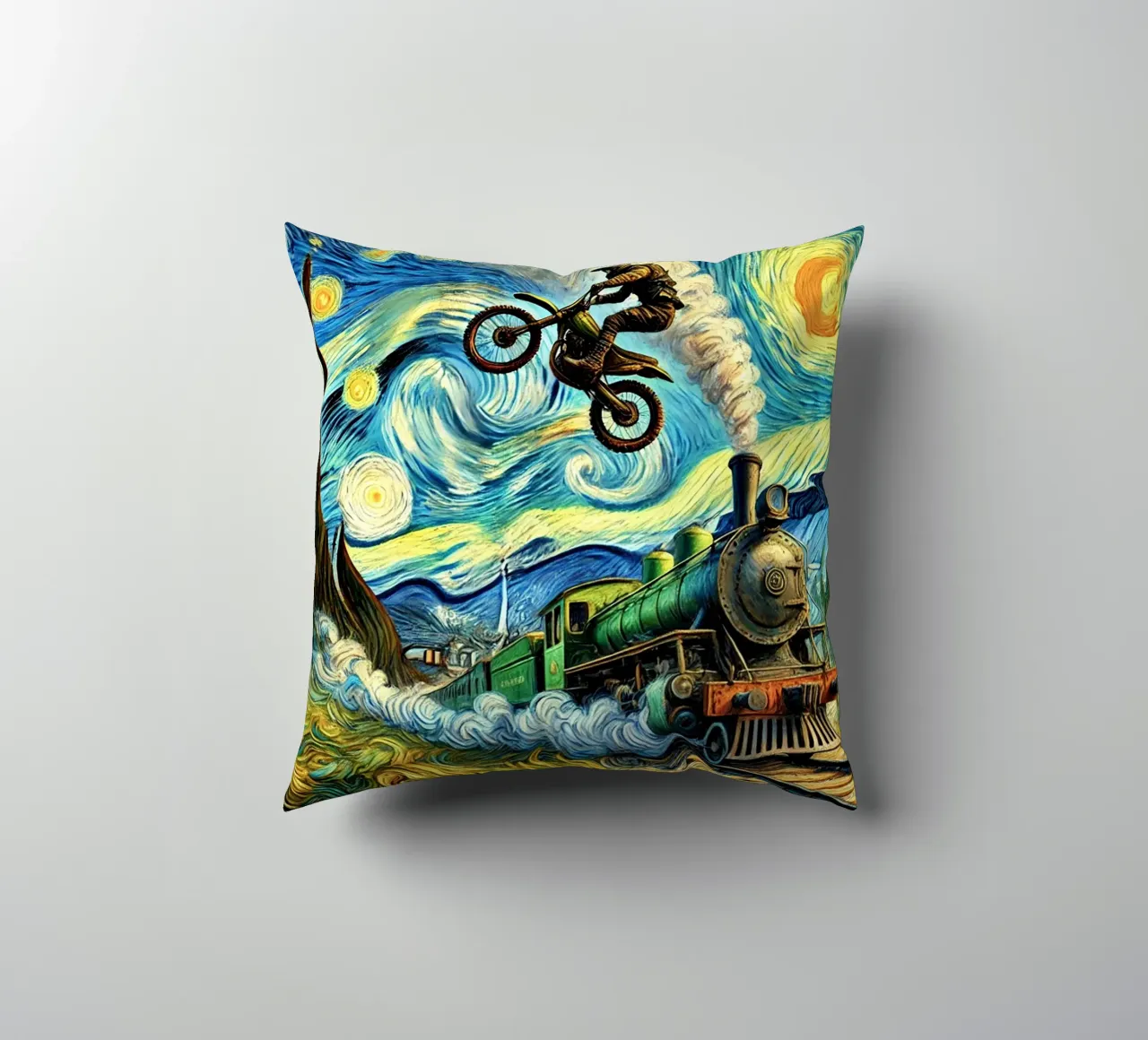 Retro Steampunk cuscino da Vintage Van Gogh