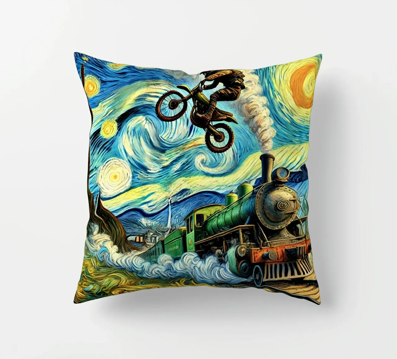 Retro Steampunk cuscino da Vintage Van Gogh