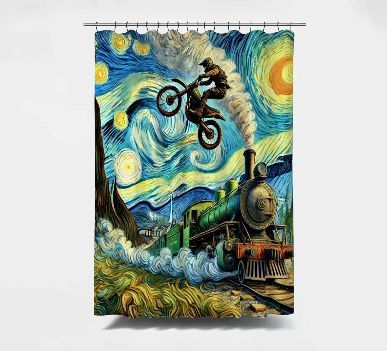 Retro Steampunk tenda da doccia da Vintage Van Gogh