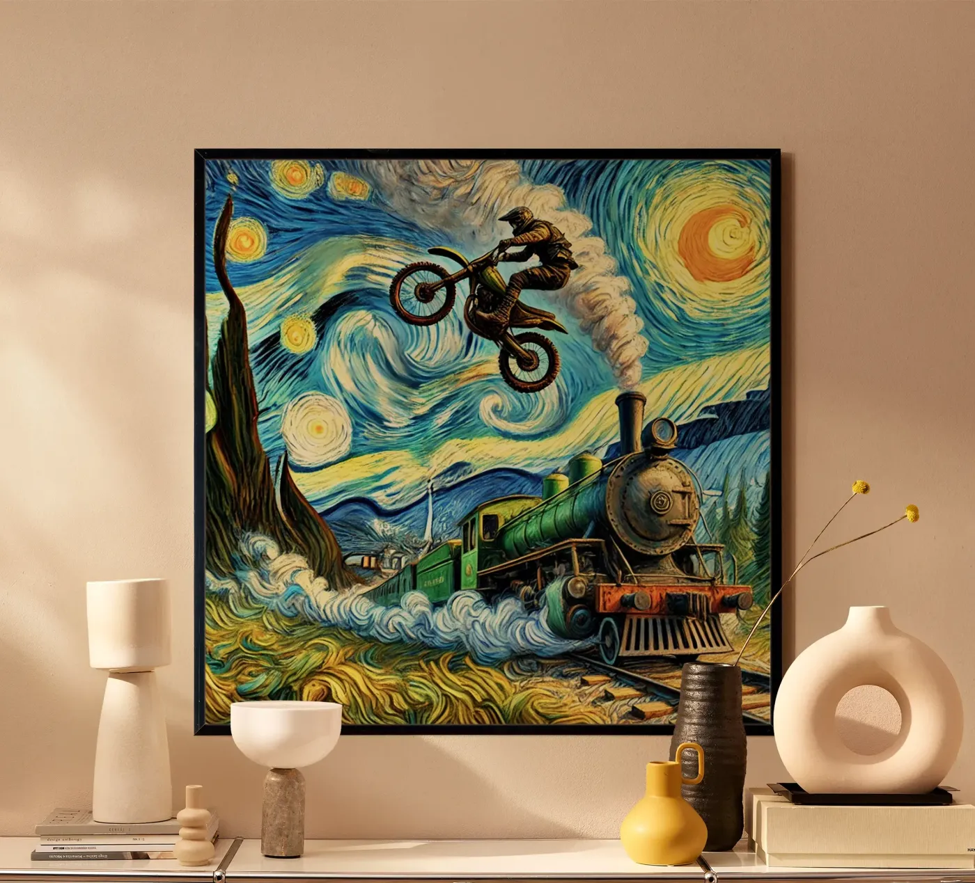 Retro Steampunk poster da Vintage Van Gogh