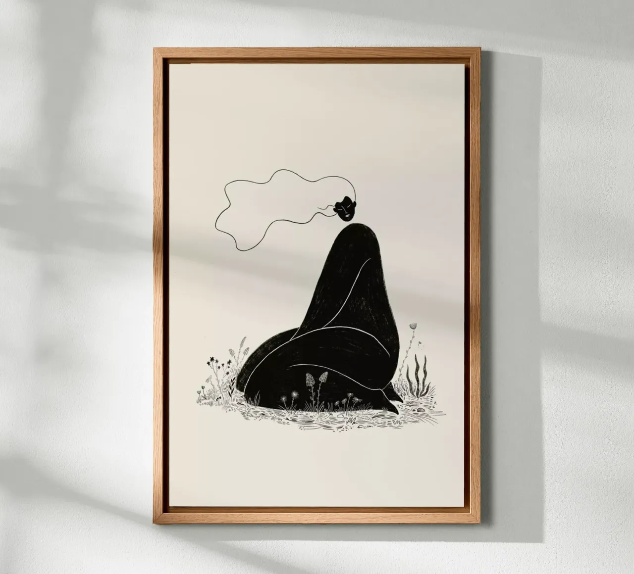 At One with Nature II tela con Cornice a cassetta da Graphite