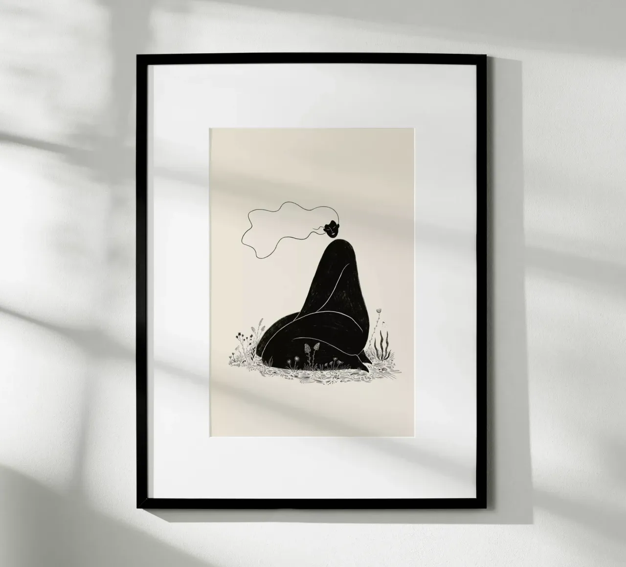 At One with Nature II poster con telaio in alluminio da Graphite