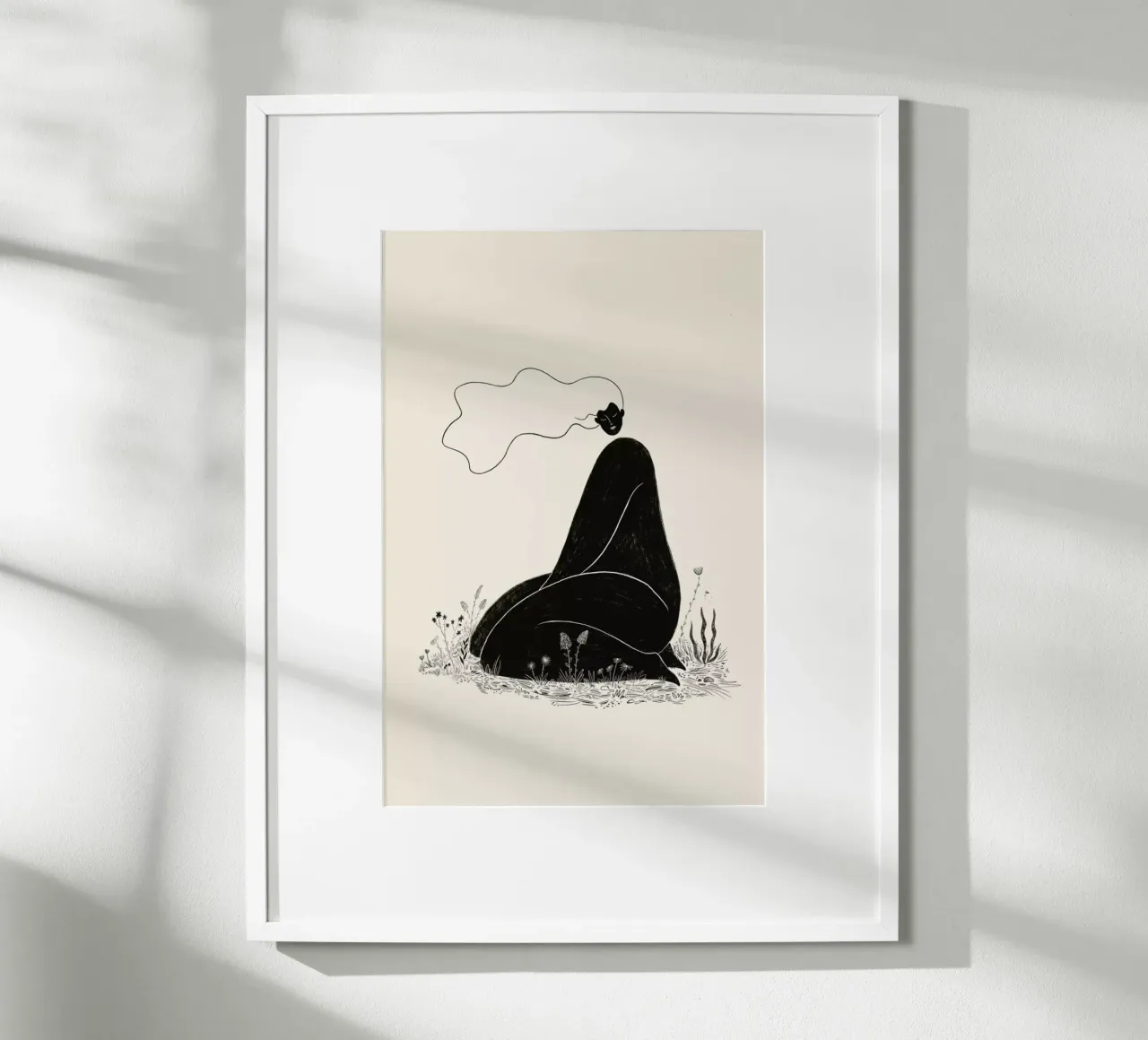 At One with Nature II poster con telaio in alluminio da Graphite