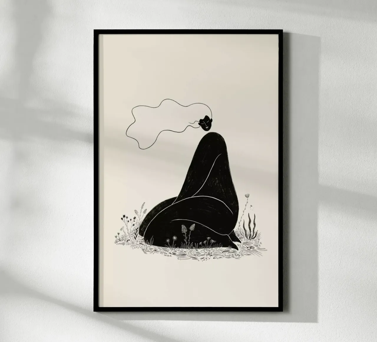 At One with Nature II poster con telaio in alluminio da Graphite