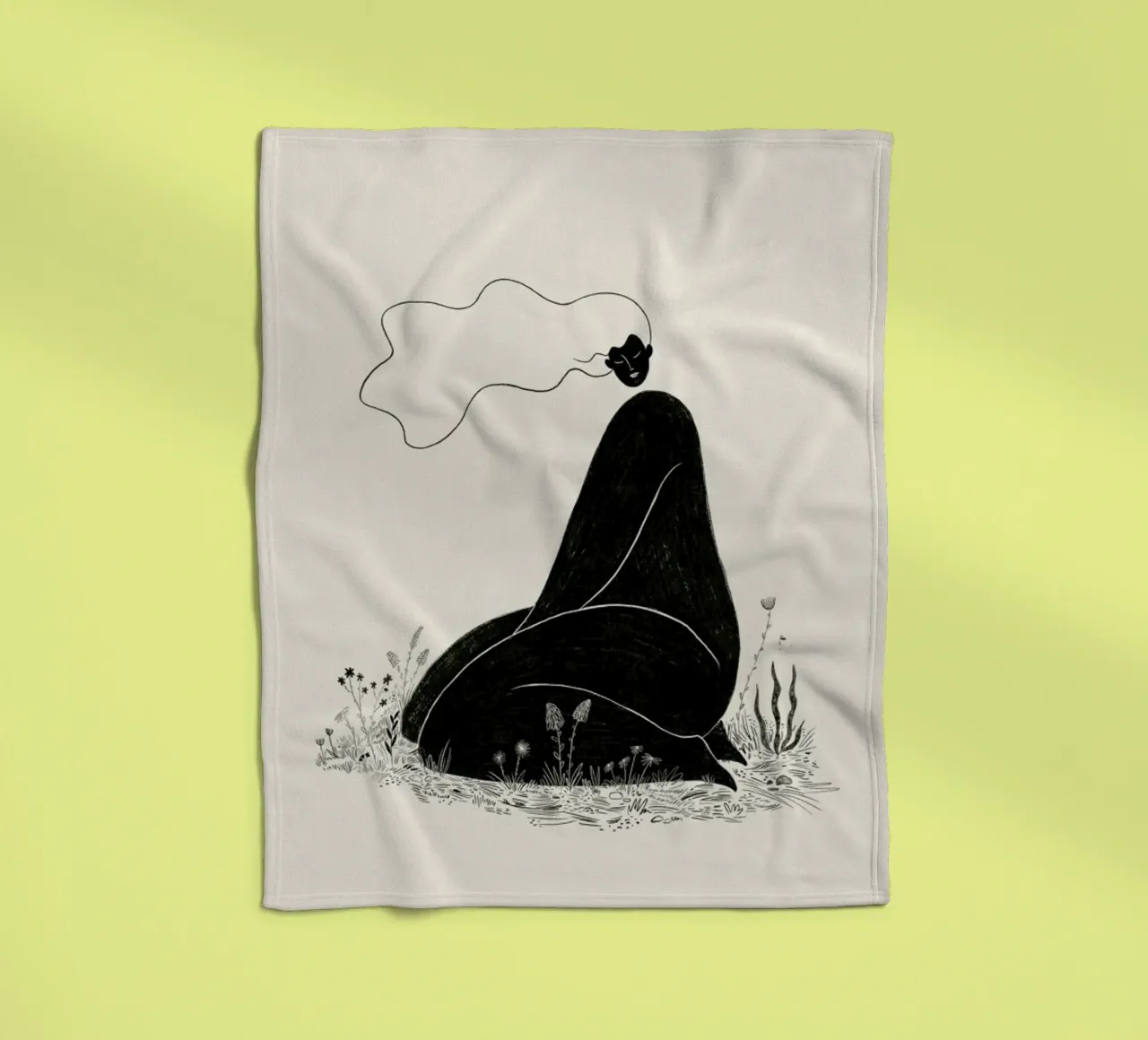 At One with Nature II coperta in pile da Graphite