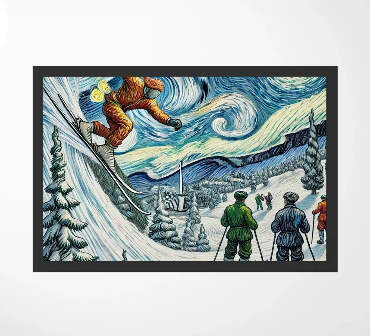 Retro Yeti Ski Attack zerbino da Vintage Van Gogh
