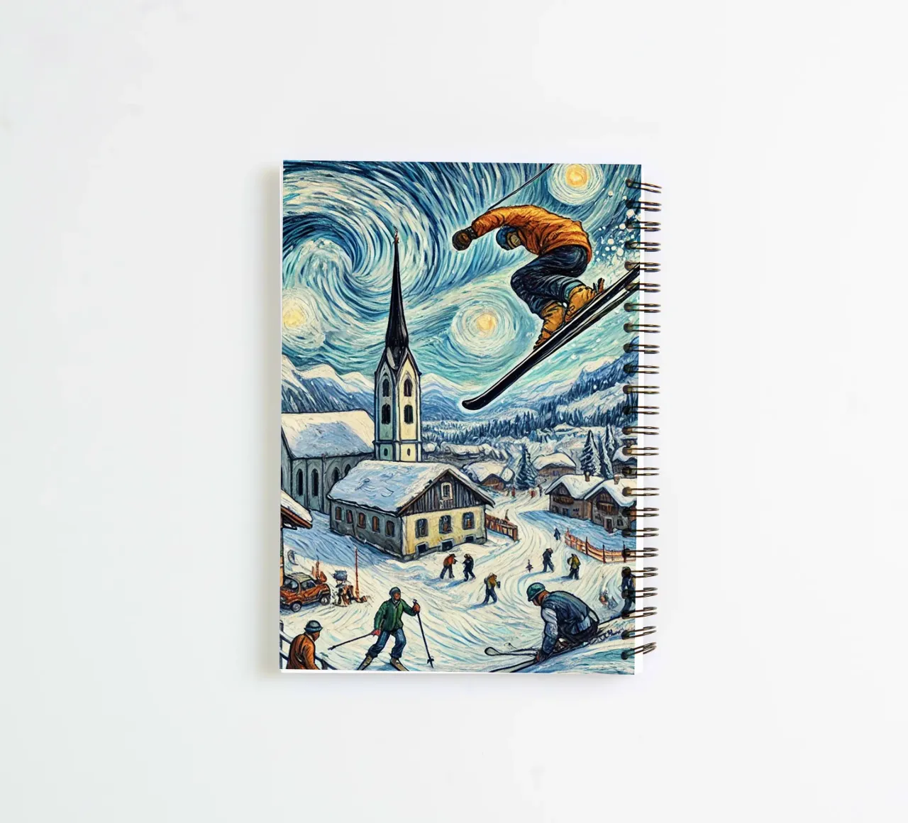 Alpine WM 2025 spiral notebook by Vintage Van Gogh