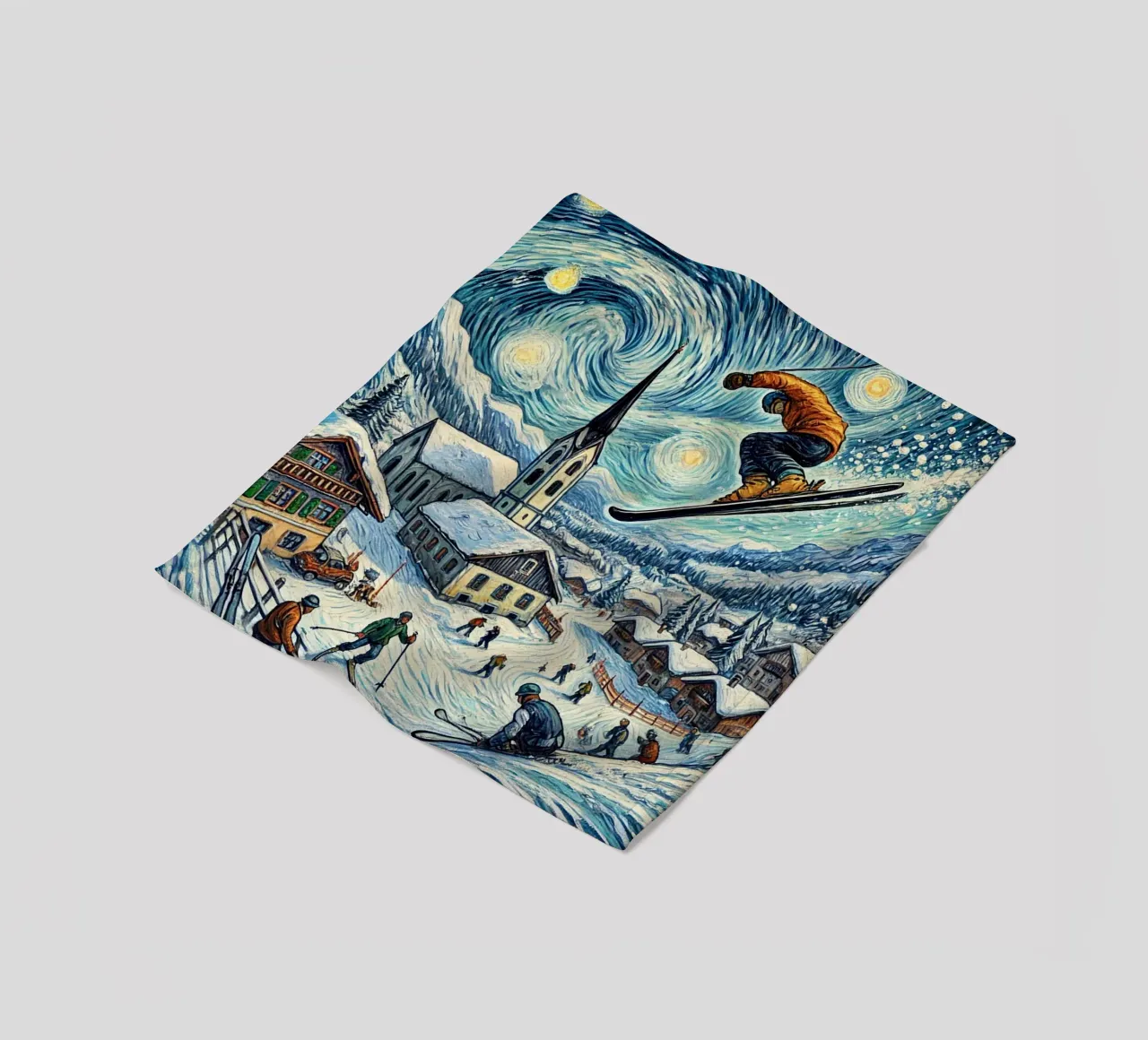 Alpine WM 2025 coperta in pile da Vintage Van Gogh