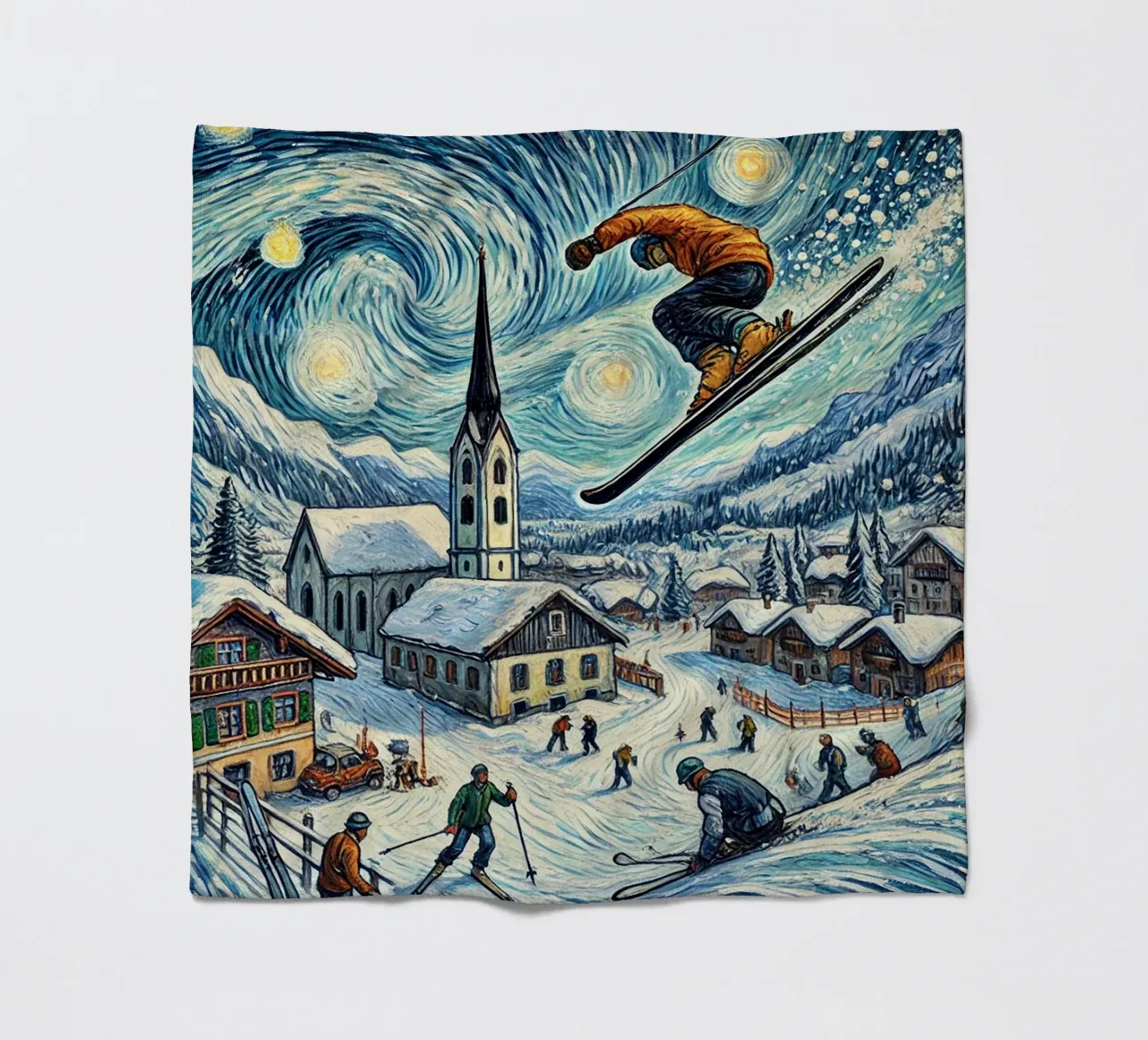 Alpine WM 2025 coperta in pile da Vintage Van Gogh