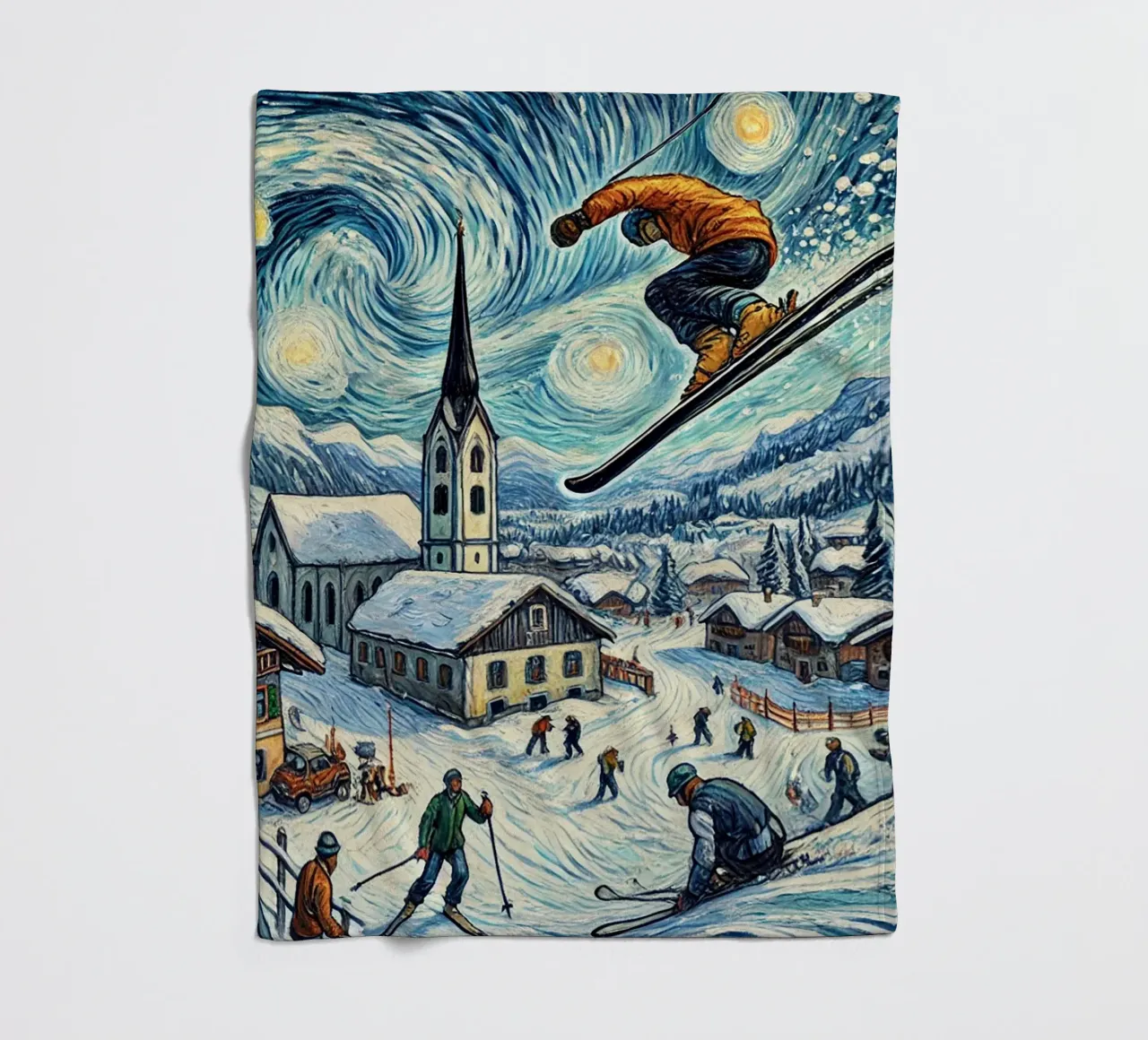 Alpine WM 2025 coperta in pile da Vintage Van Gogh