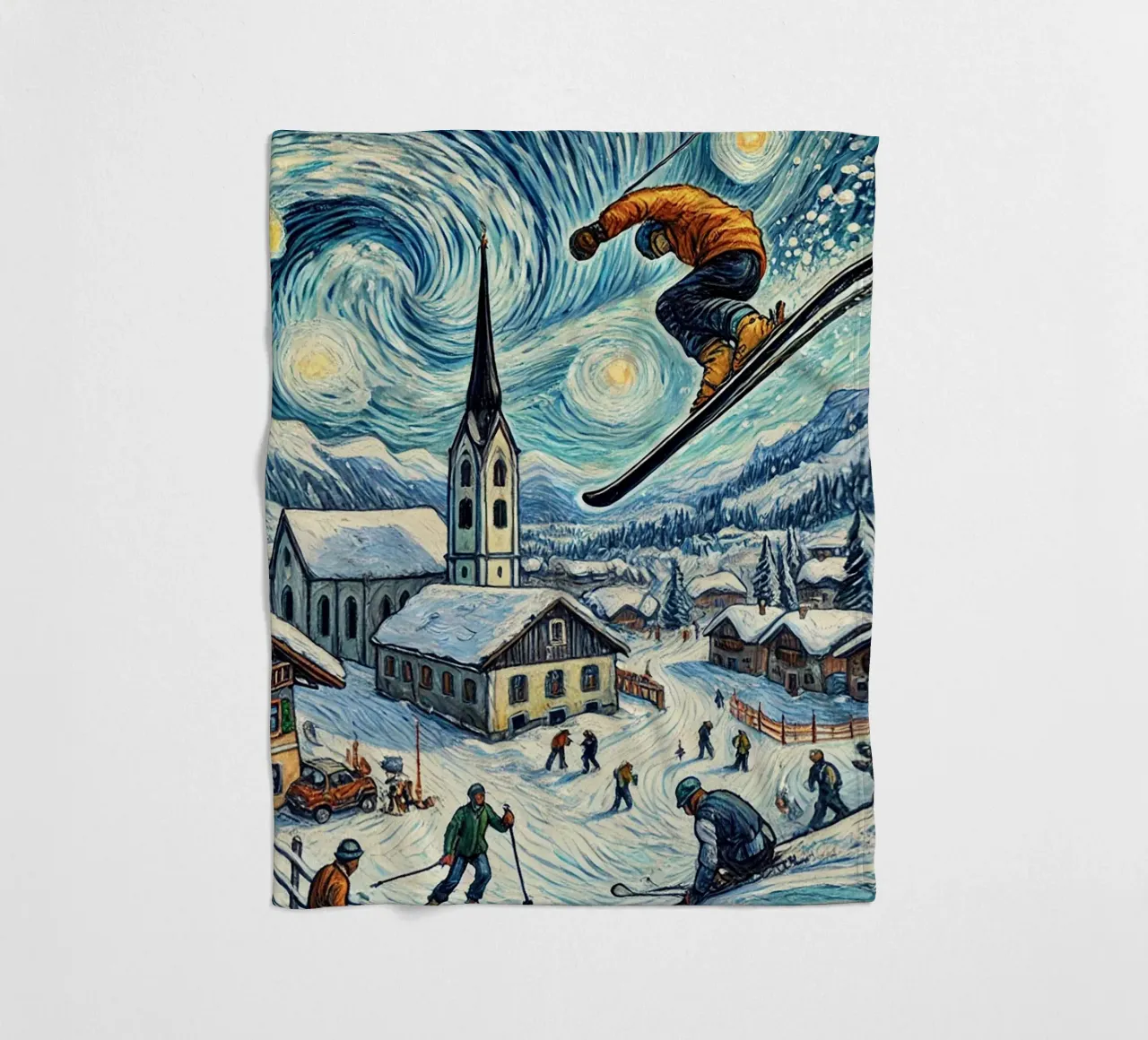 Alpine WM 2025 coperta in pile da Vintage Van Gogh