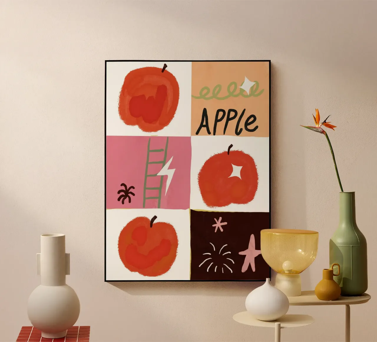 Apple poster plexiglass da Little Dean