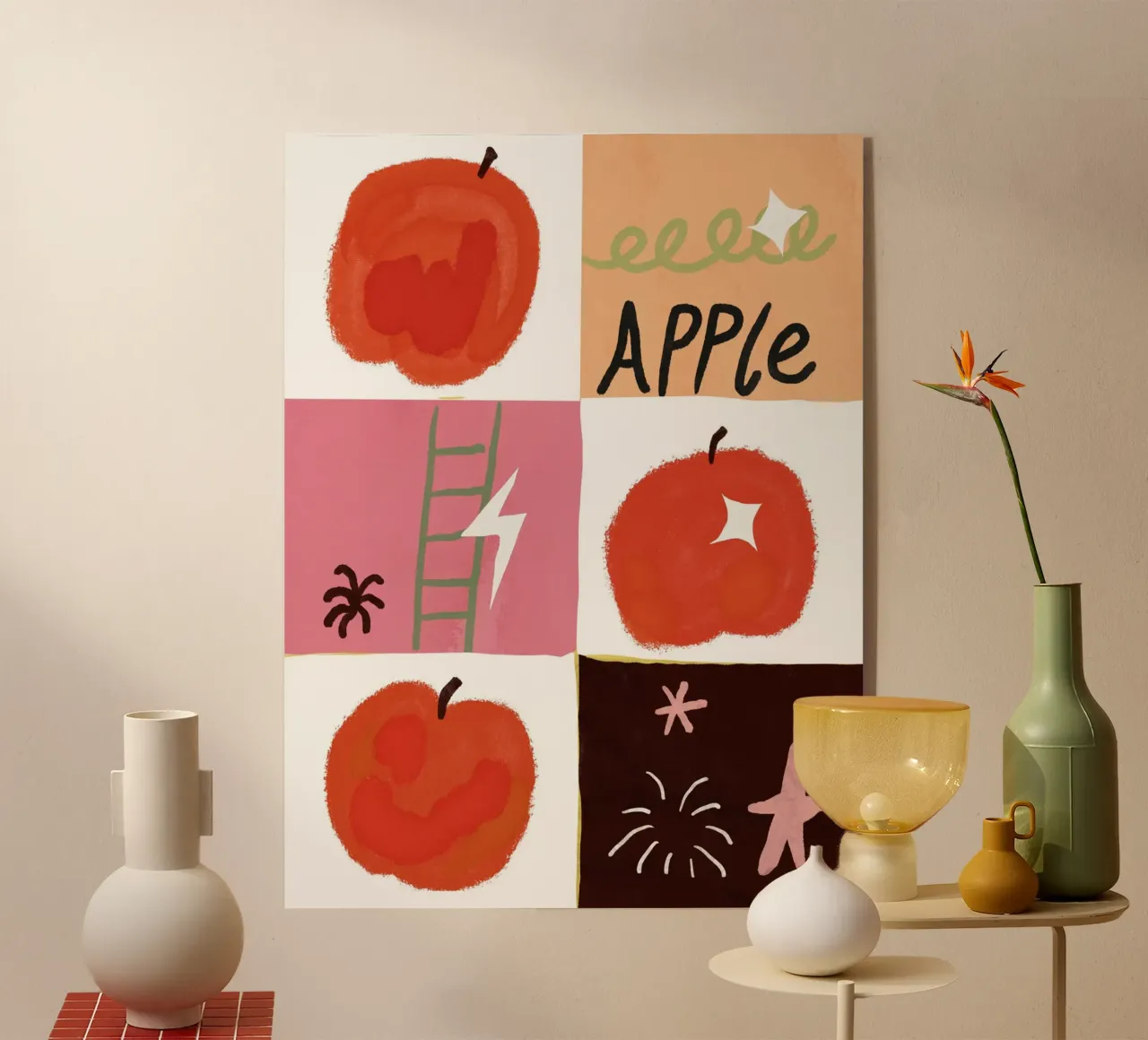 Apple poster plexiglass da Little Dean