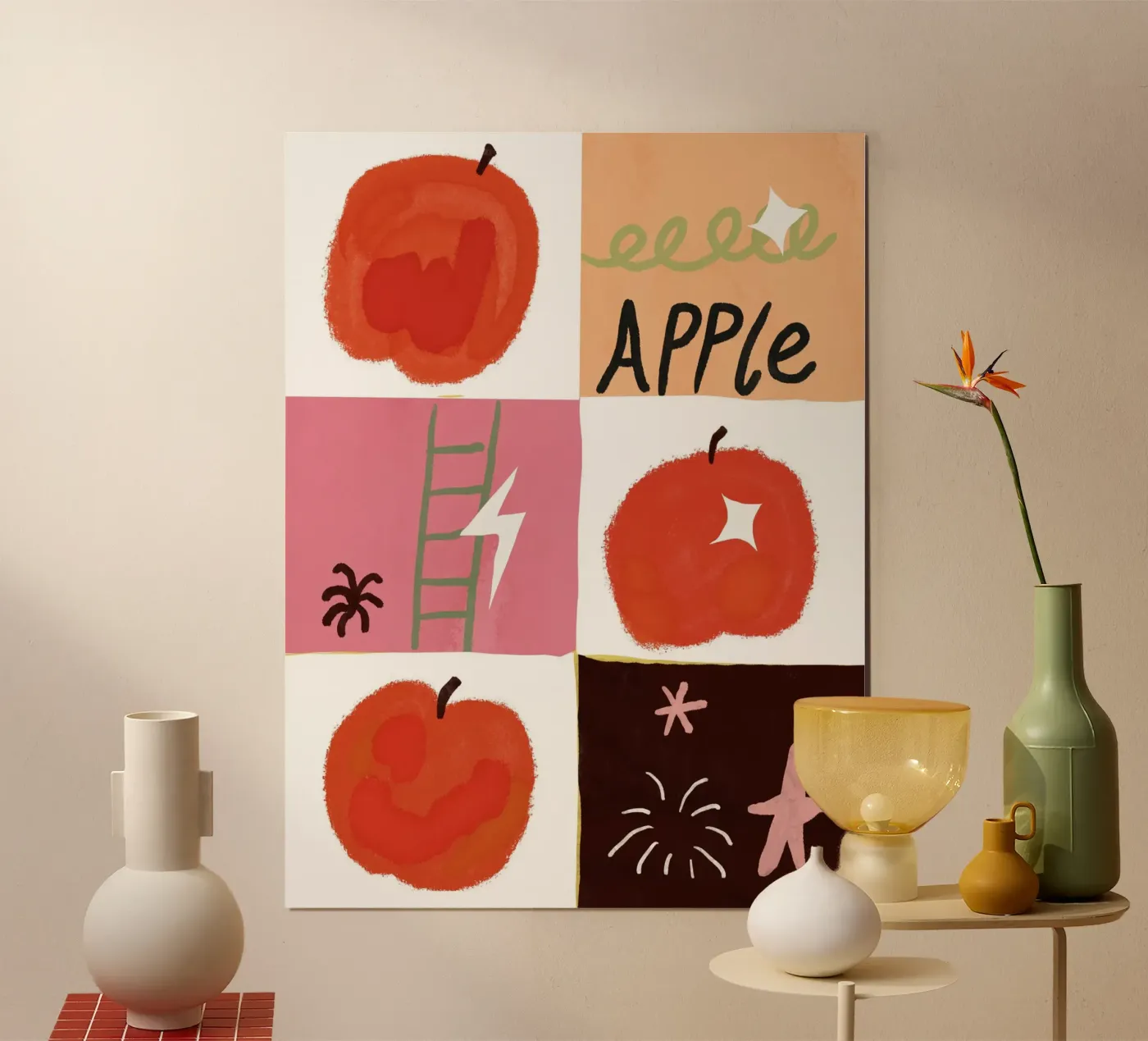 Appel poster poster van Little Dean