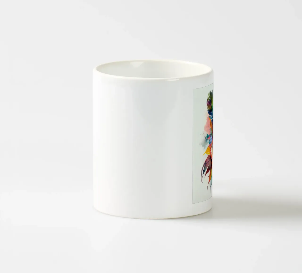 Acquerello Donna nativa tazza in ceramica da Chromatic Fusion Studio