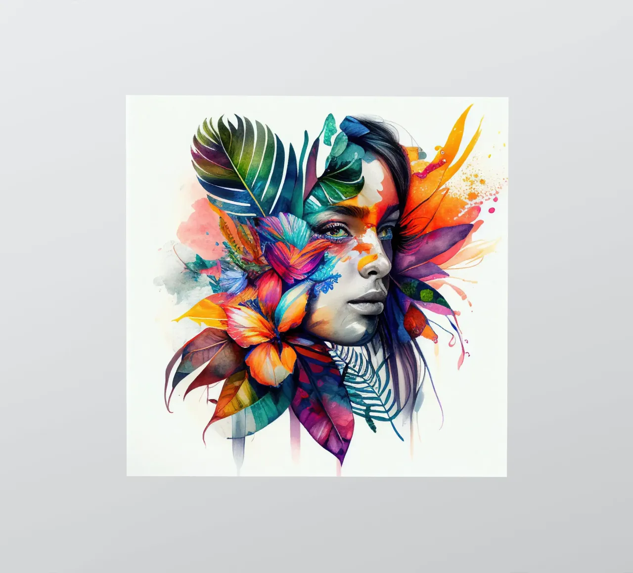 Watercolor Native Woman sticker by Chromatic Fusion Studio