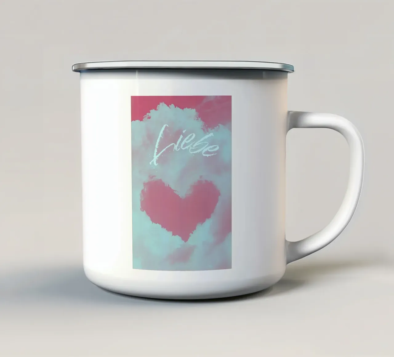 LIEBE tazza in smalto da Einfach Uebel