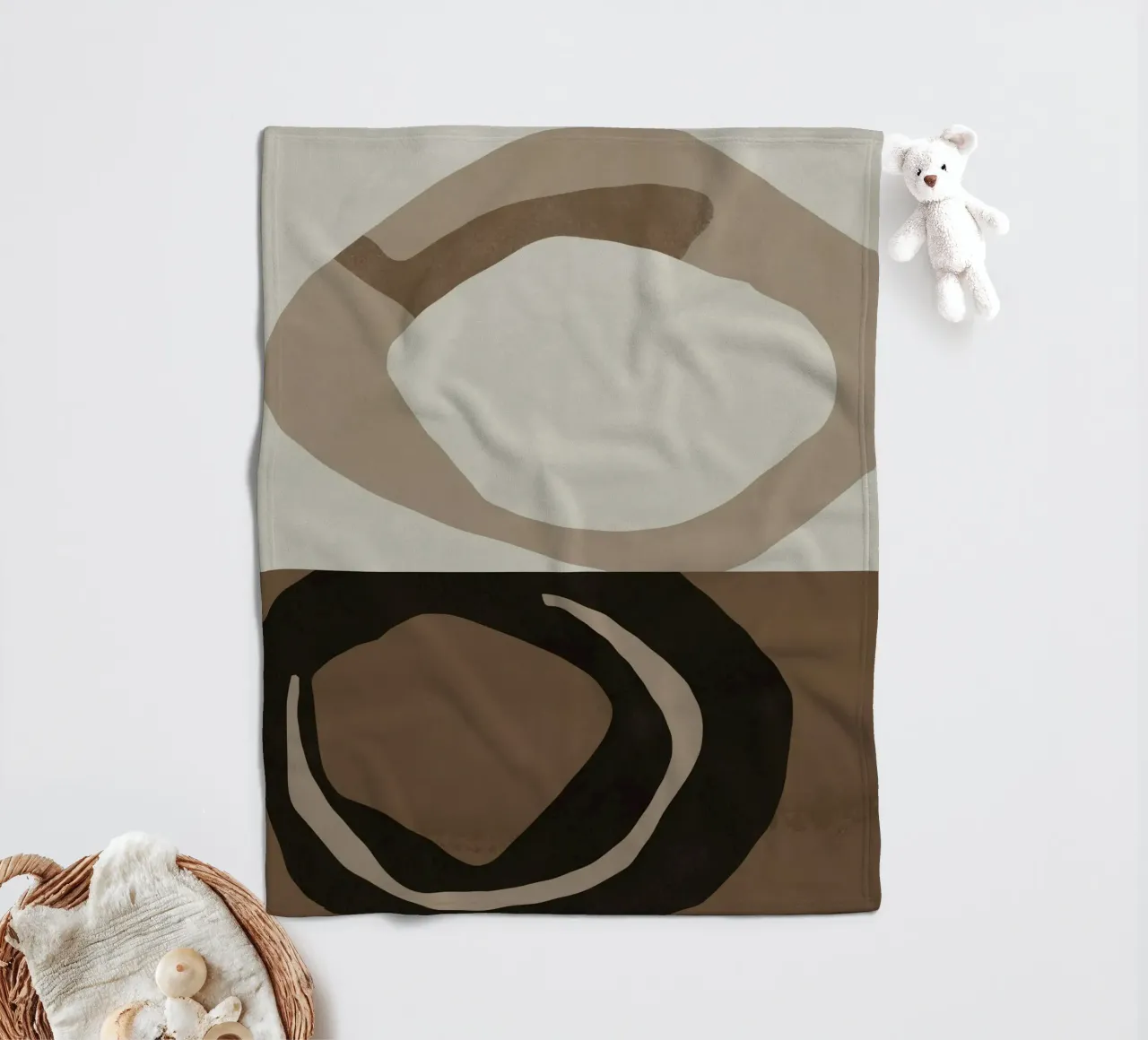 Inspo minimal neutral abstract 04 coperta in pile da Little Dean