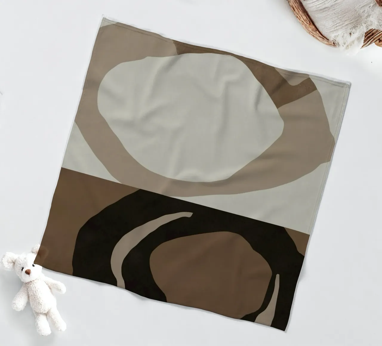 Inspo minimal neutral abstract 04 coperta in pile da Little Dean