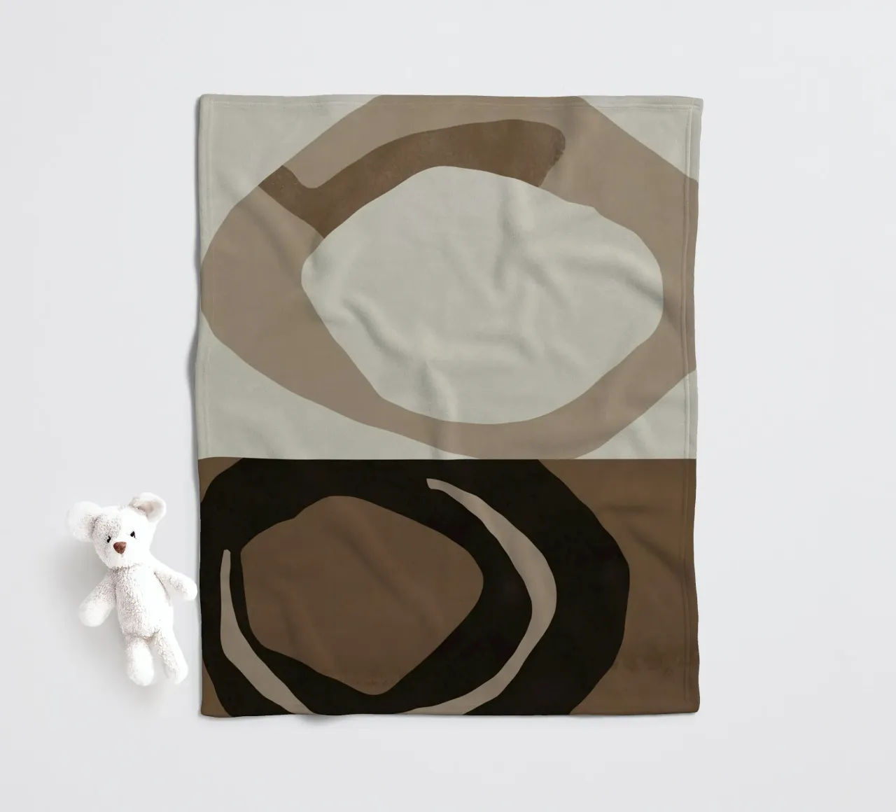 Inspo minimal neutral abstract 04 coperta in pile da Little Dean