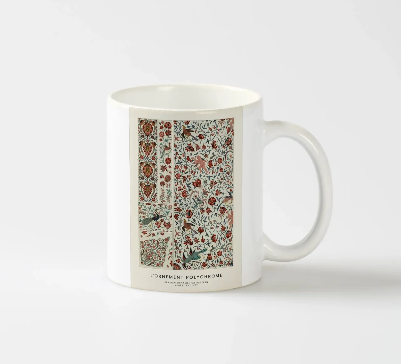 Racinet -  Persian Ornamental Pattern tazza in ceramica da Vintage by JUNIQE