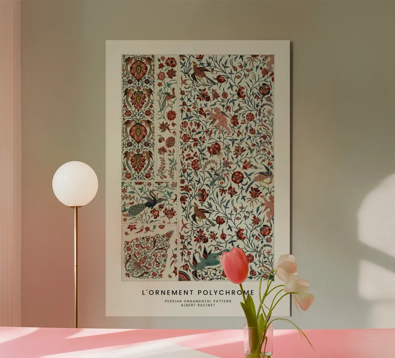 Racinet -  Persian Ornamental Pattern alluminio dibond da Vintage by JUNIQE