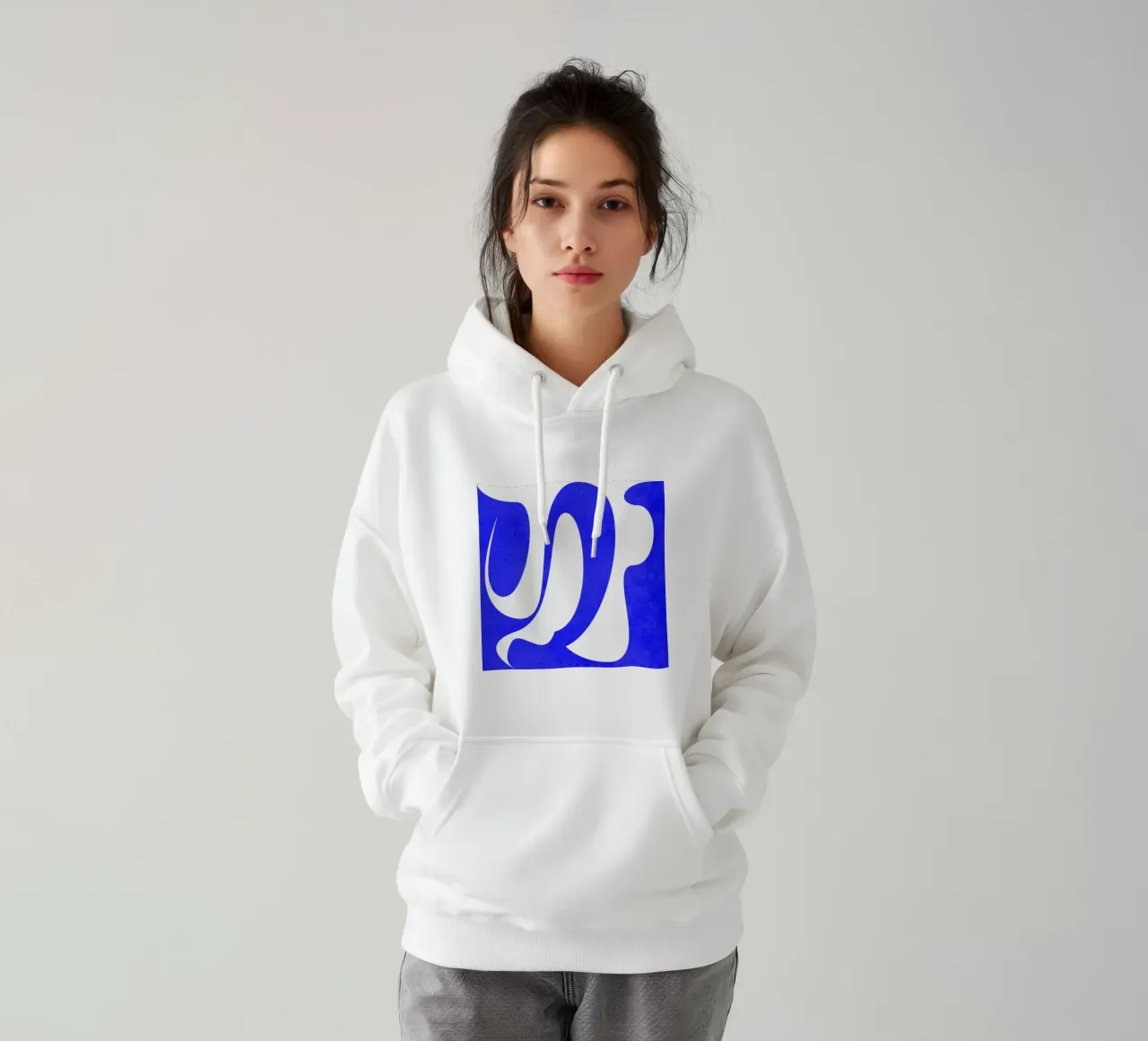 Flusso blu felpa con cappuccio da lovely lines
