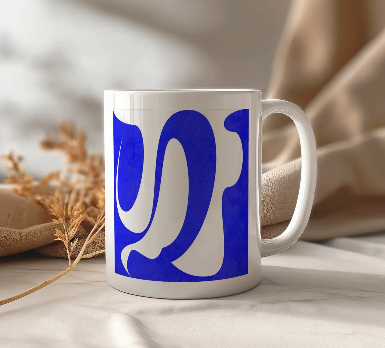 Flusso blu tazza in ceramica da lovely lines