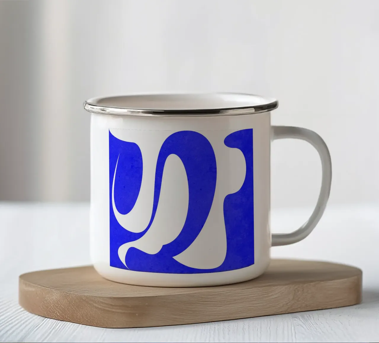 Flusso blu tazza in smalto da lovely lines