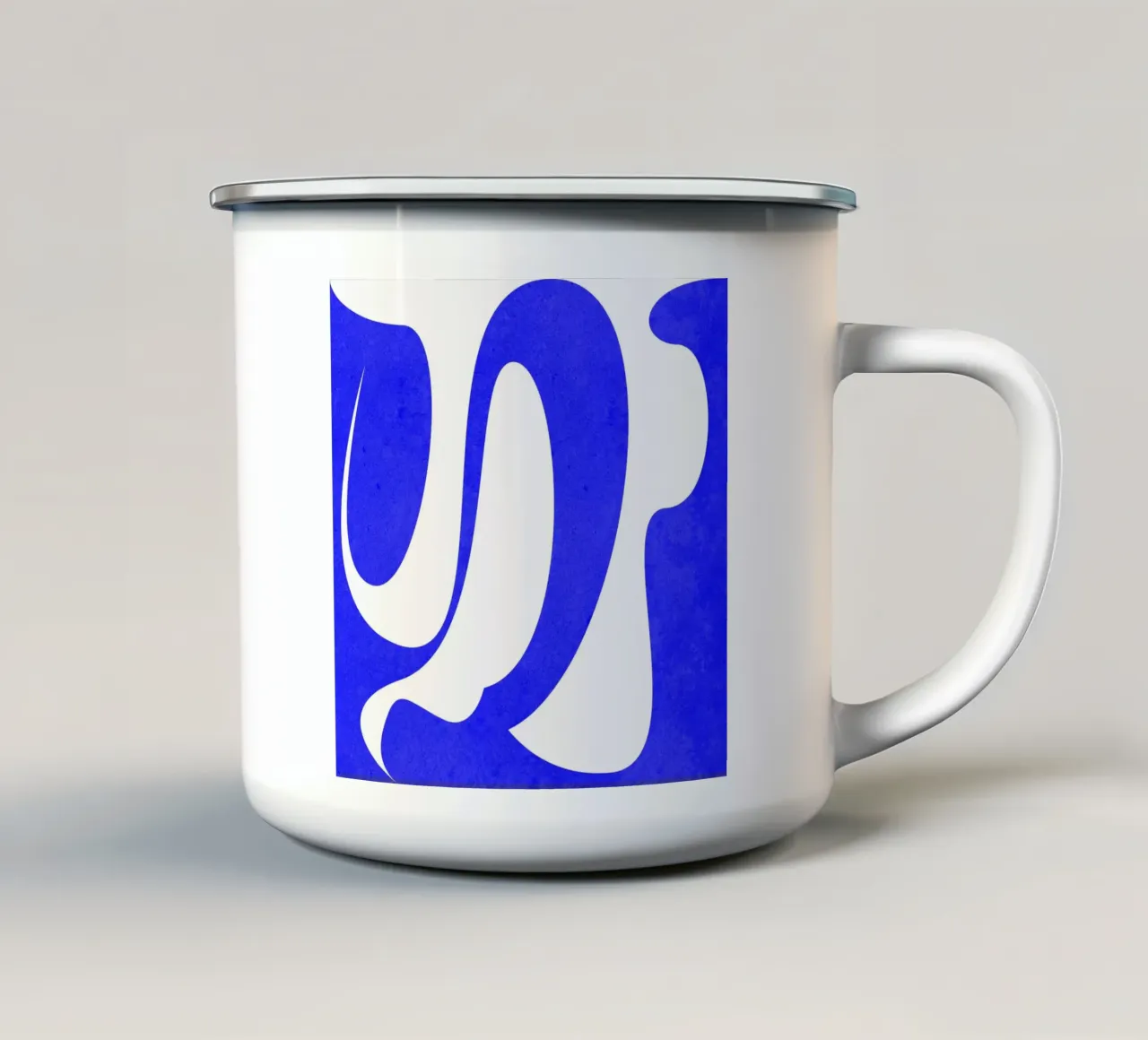 Flusso blu tazza in smalto da lovely lines
