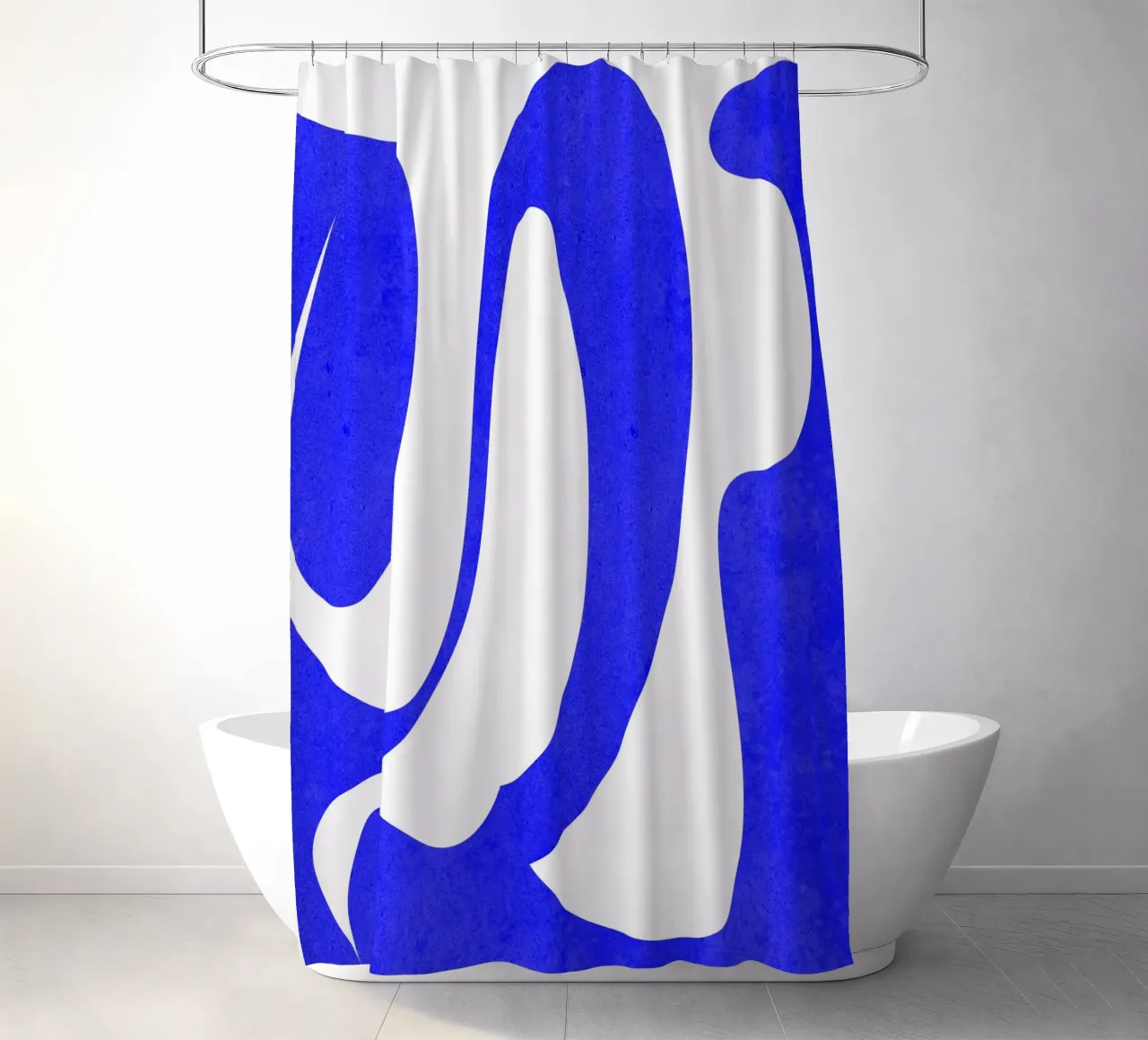 Blue Flow shower curtain by lovely lines