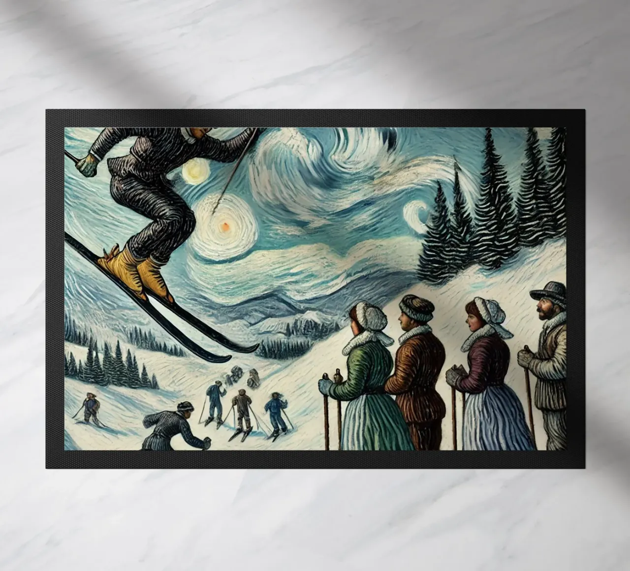 Skiing Witchhunt zerbino da Vintage Van Gogh