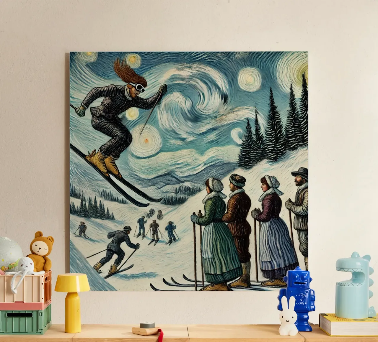 Skiing Witchhunt plexiglass da Vintage Van Gogh