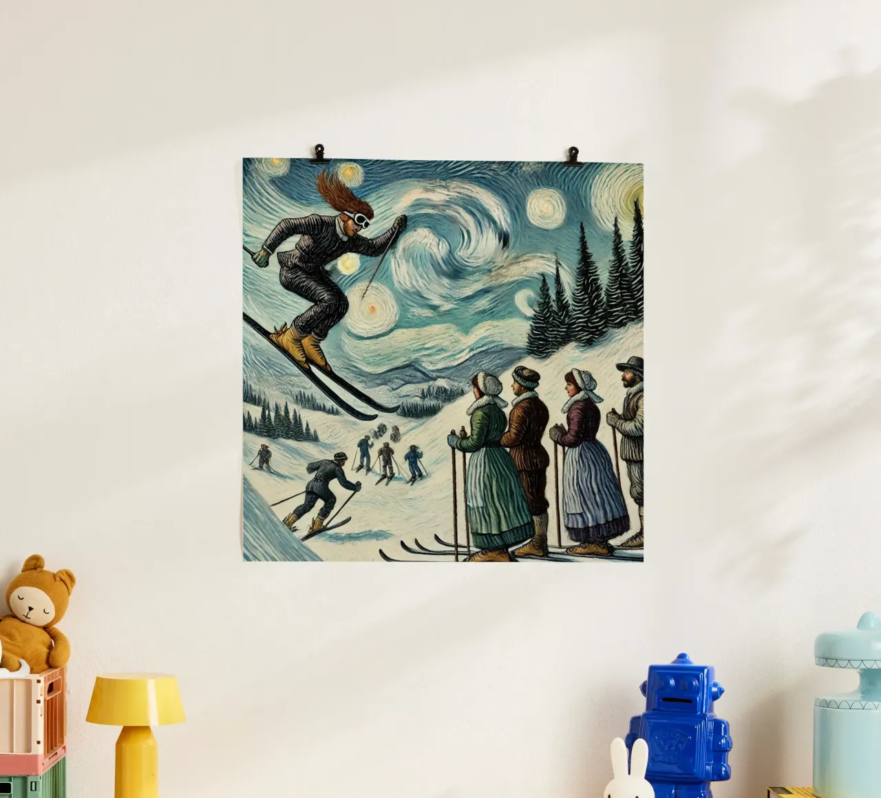 Skiing Witchhunt carta hahnemühle da Vintage Van Gogh