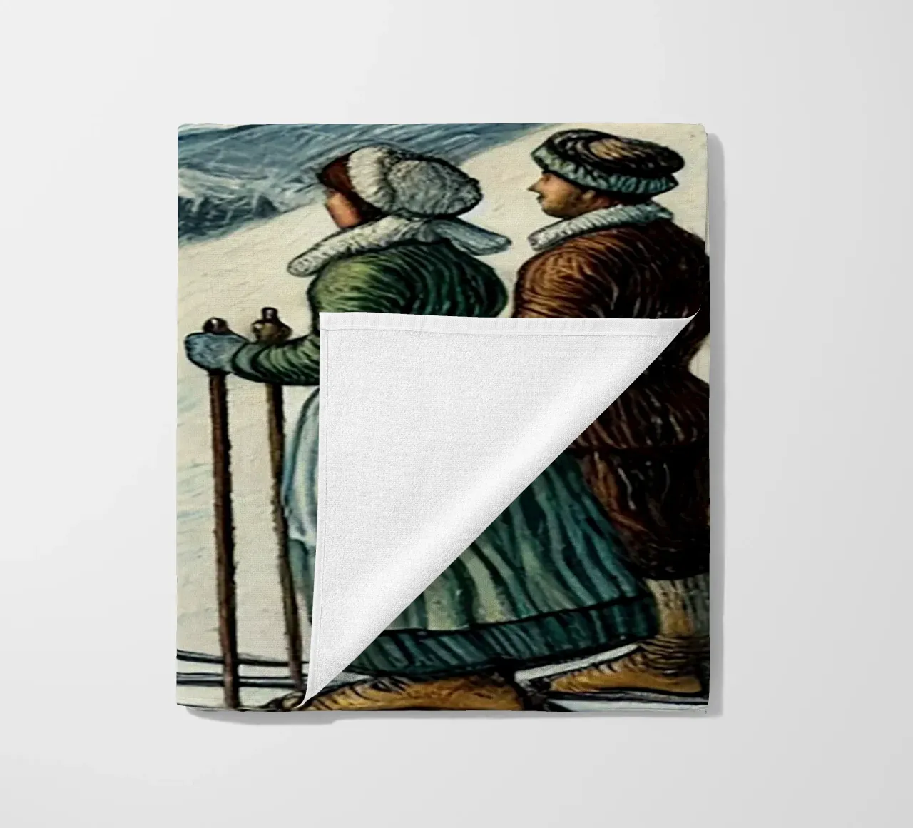 Skiing Witchhunt telo mare da Vintage Van Gogh