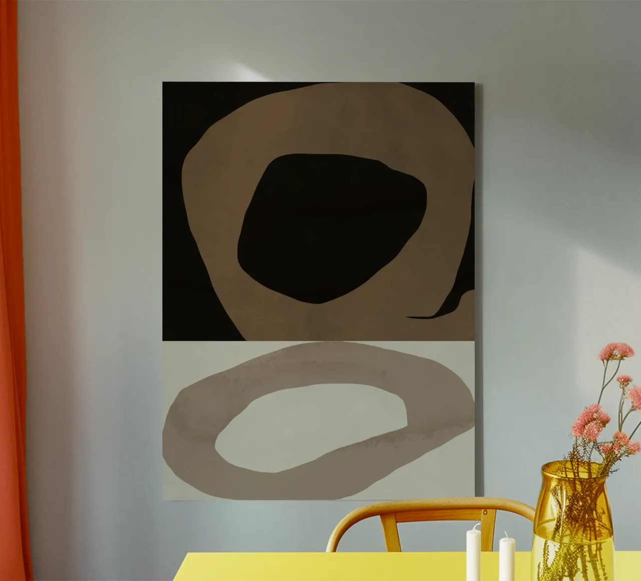 Inspo minimal neutral abstract 05 tela da Little Dean