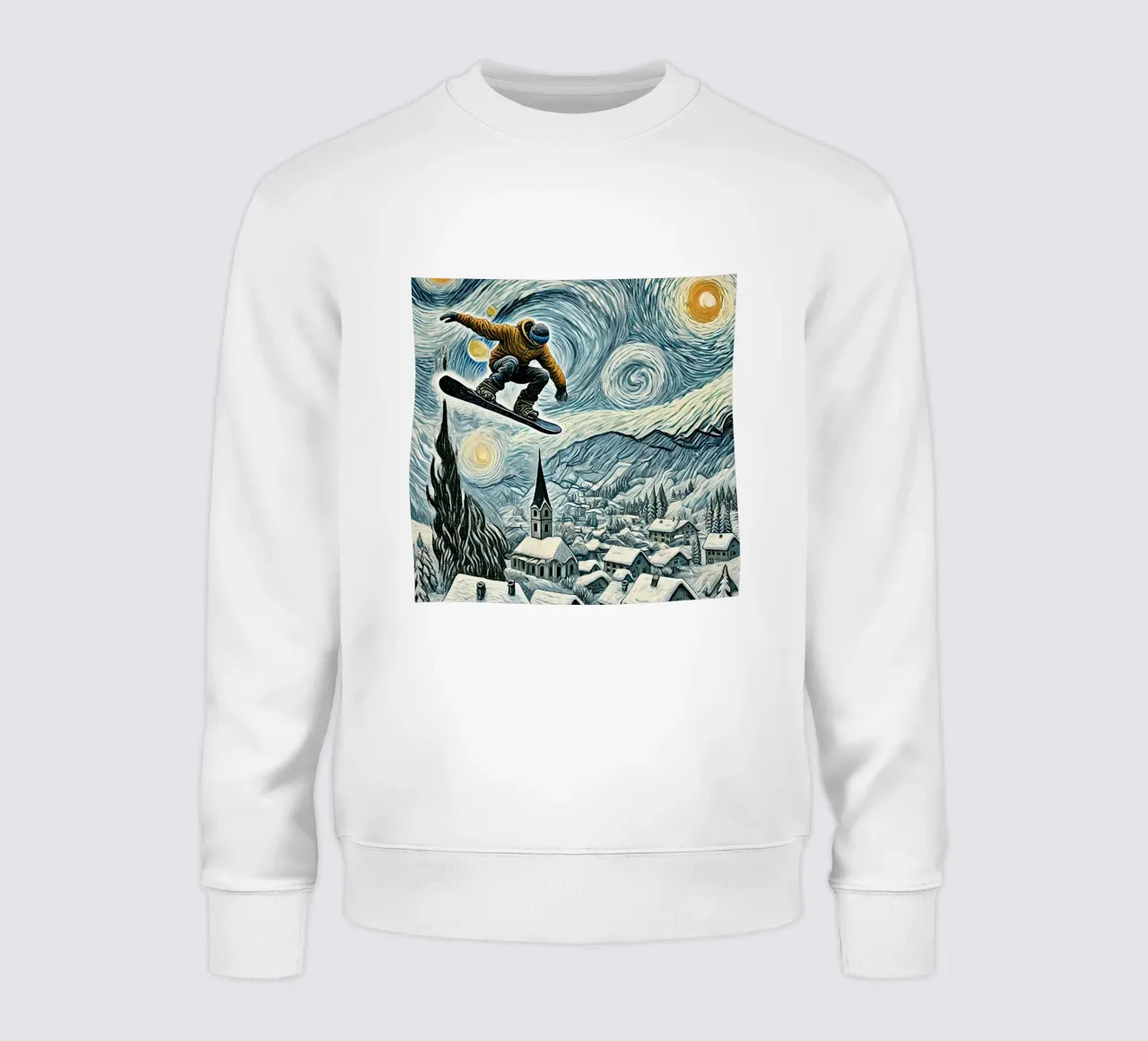 Snowboard Extravaganza felpa da Vintage Van Gogh