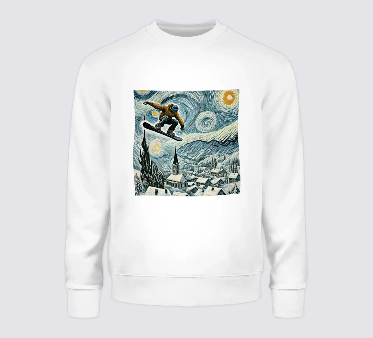 Snowboard Extravaganza felpa da Vintage Van Gogh