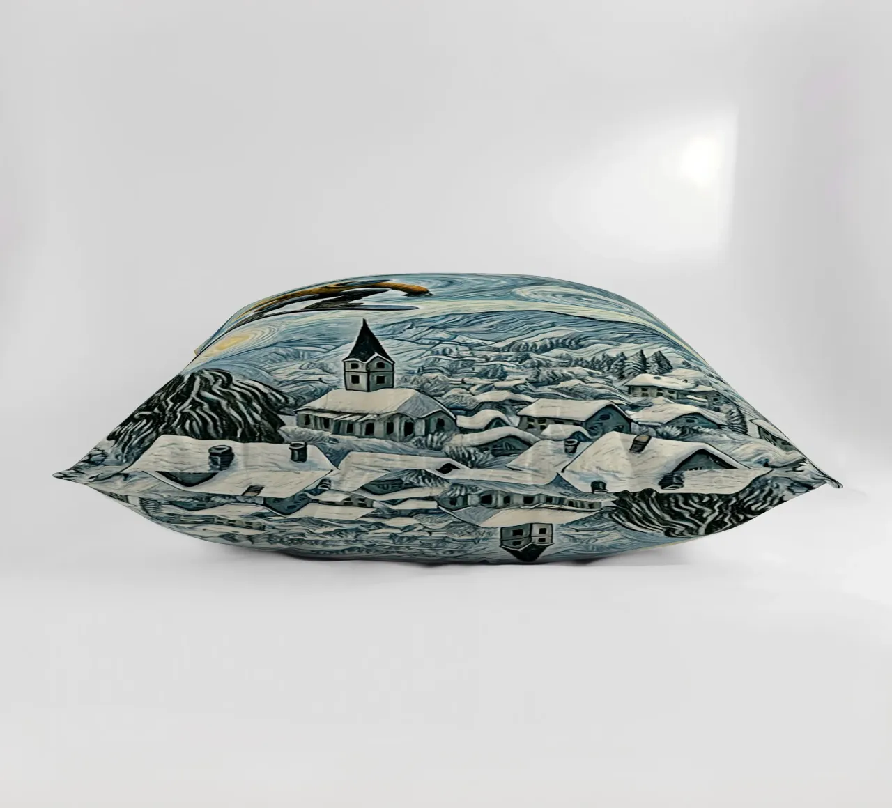 Snowboard Extravaganza cuscino da Vintage Van Gogh