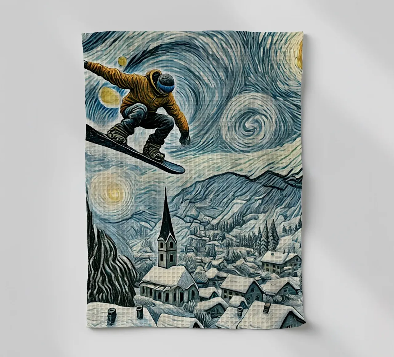 Snowboard Extravaganza canovaccio da cucina da Vintage Van Gogh