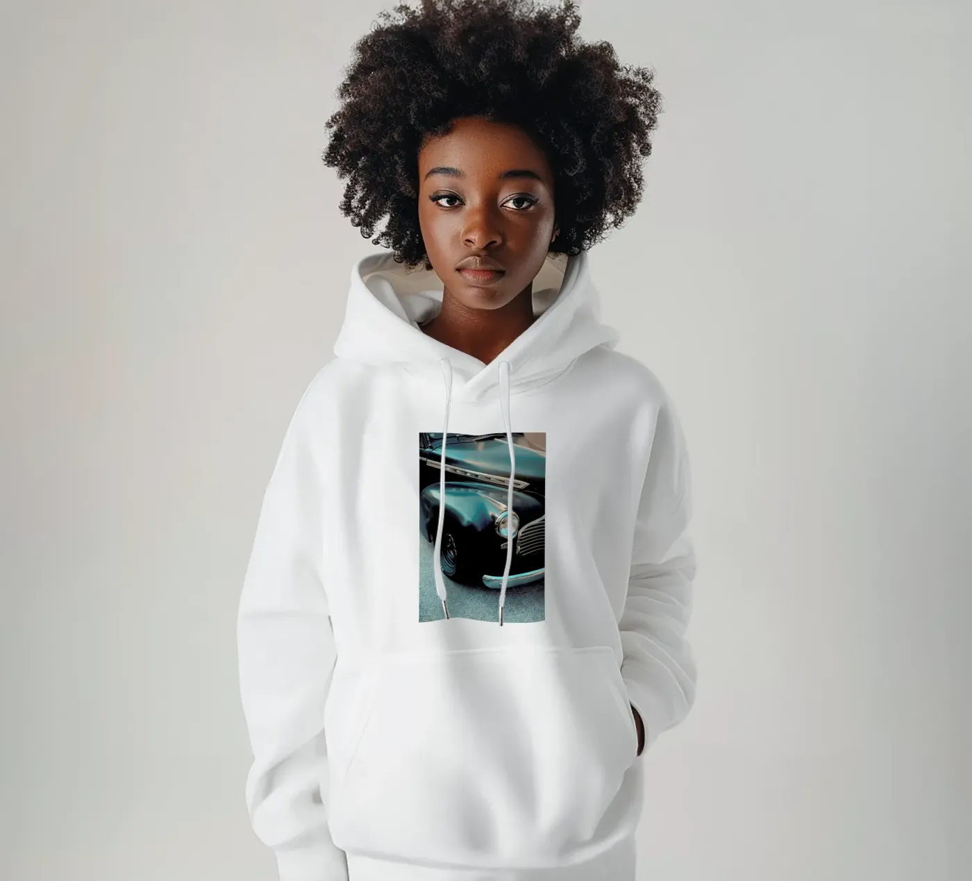 Black Oldtimer hoodie by Sebastian Hilgetag