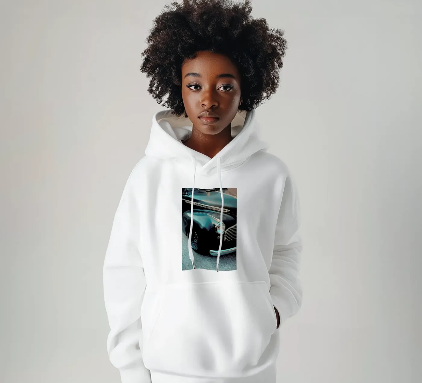 Black Oldtimer hoodie by Sebastian Hilgetag