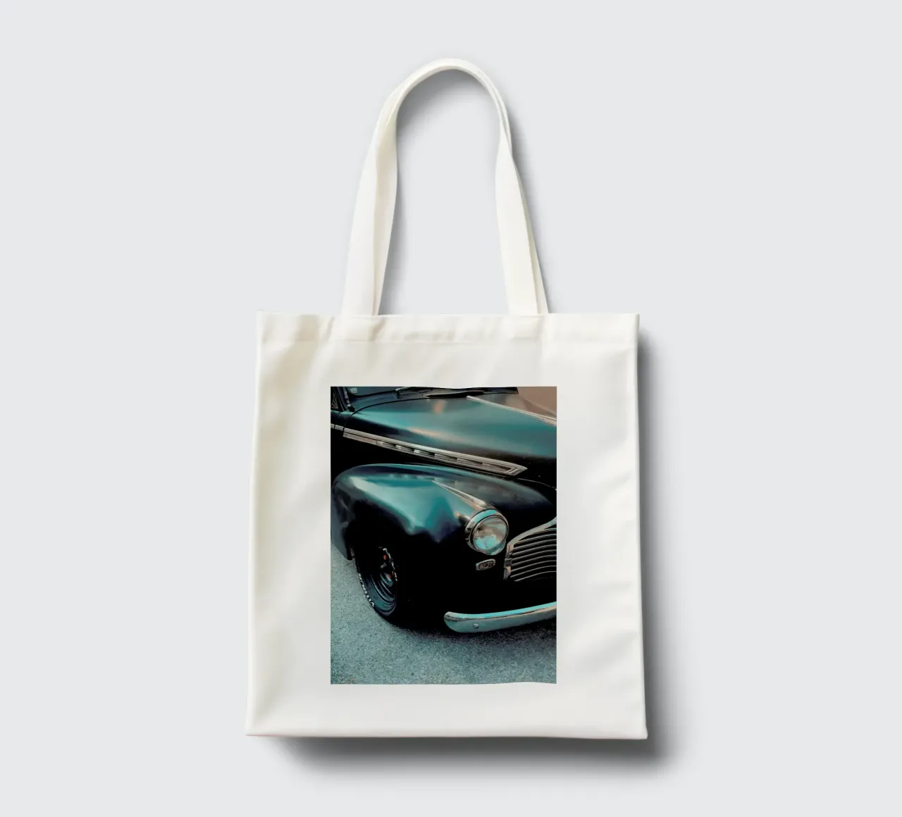 Black Oldtimer borsa in juta da Sebastian Hilgetag