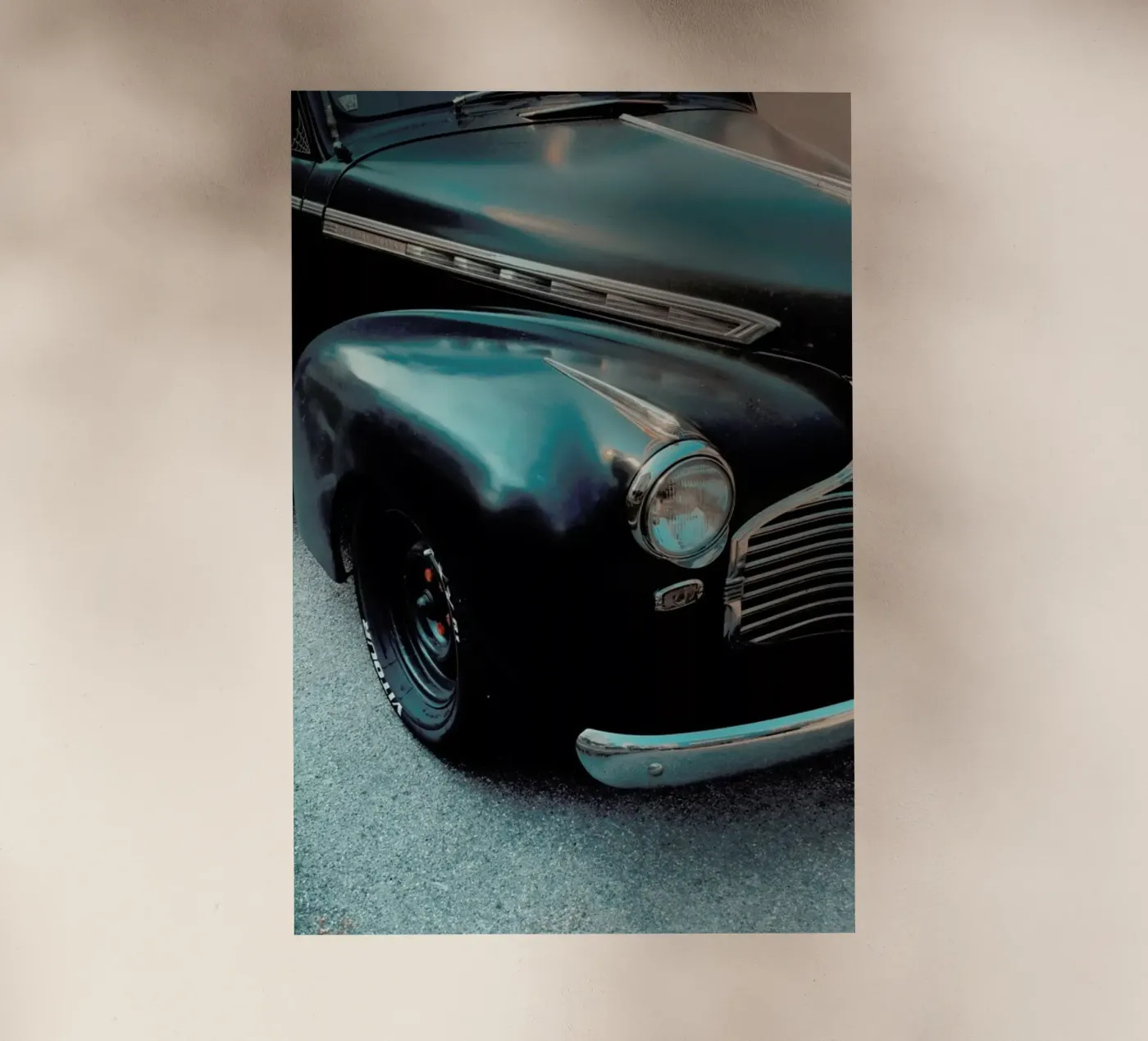 Black Oldtimer Backlit Folie von Sebastian Hilgetag